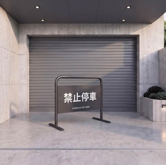 【 SHAONIANNA.TW 】禁止停車架｜可鎖水泥地鐵板底座更穩固｜可固定地面｜120x90cm｜客製印刷, , large