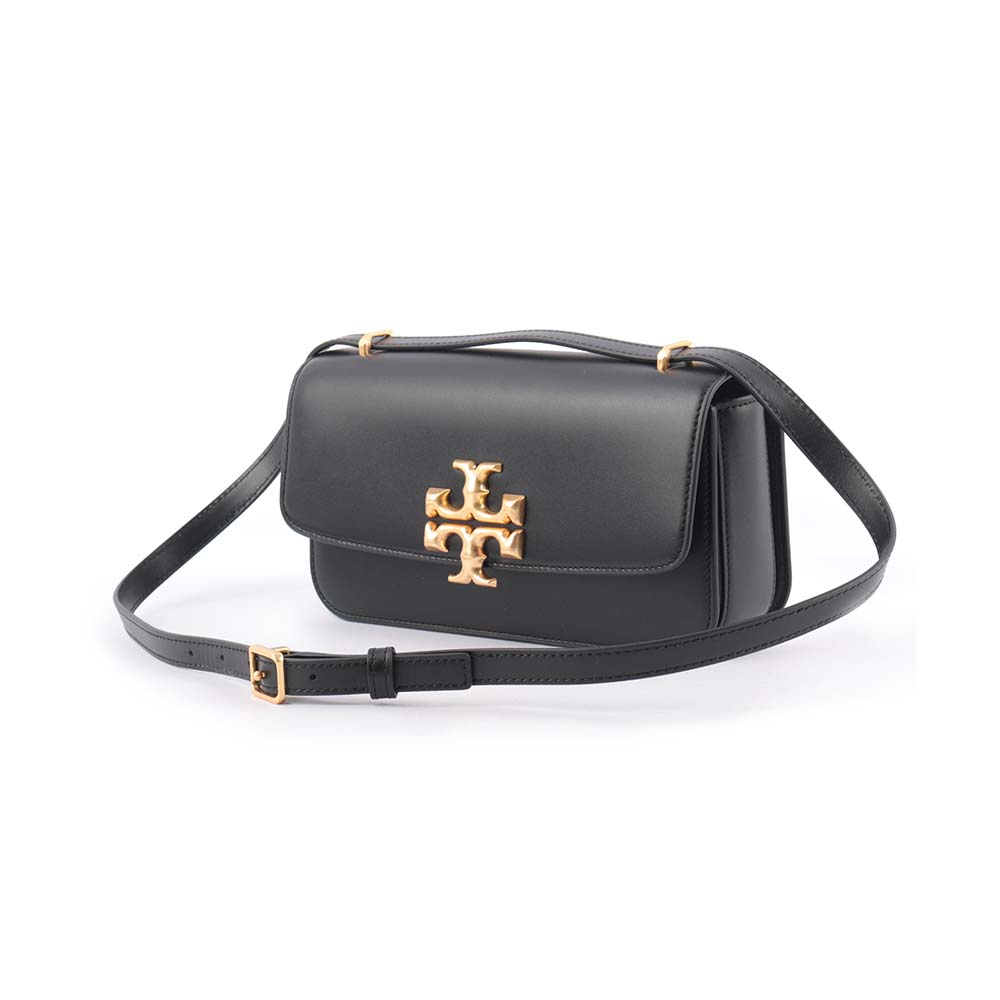 Tory Burch Eleanor 大標誌長型翻蓋小款二用包/黑色, , large