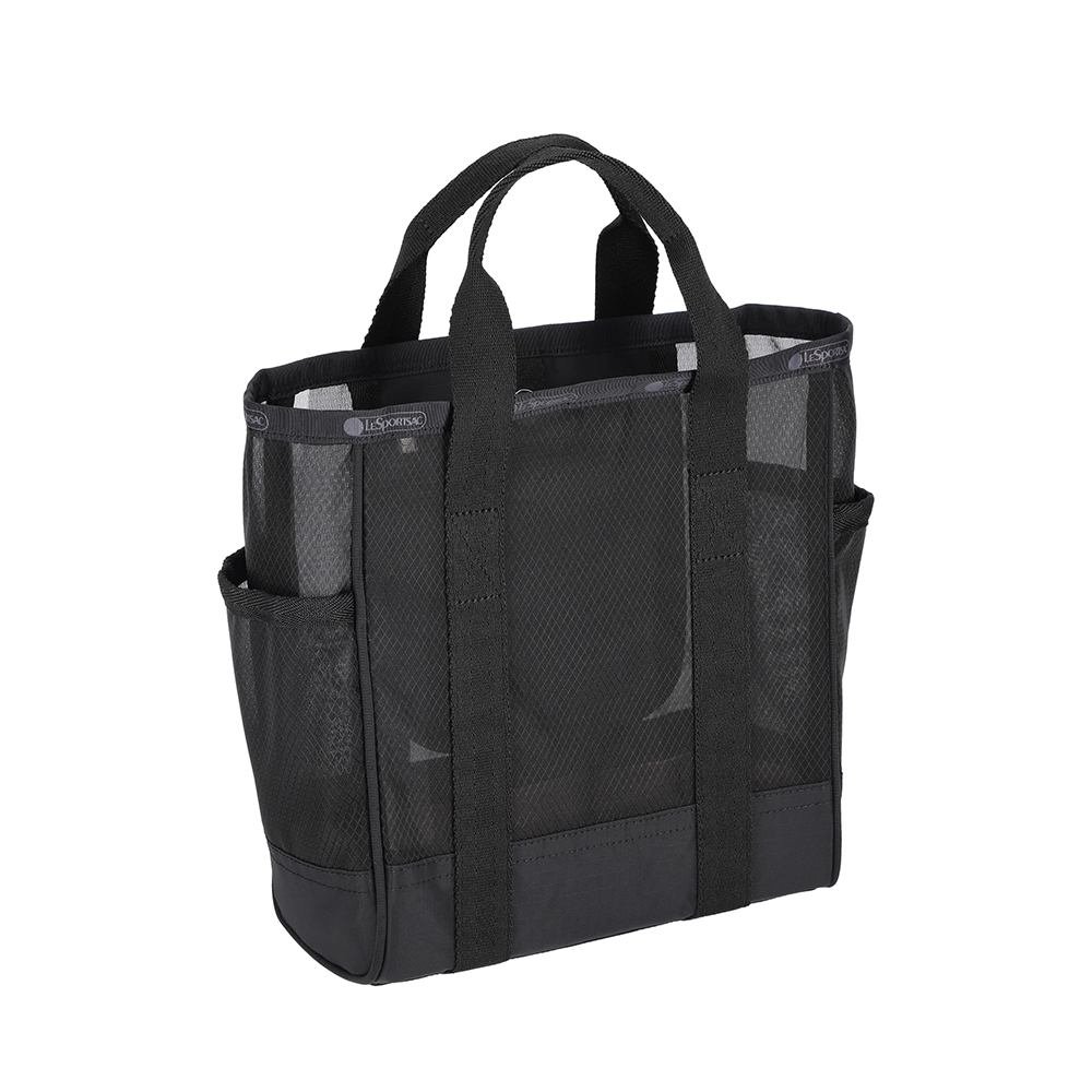 Lesportsac Sheer Medium Open Tote 微透網布手提托特包 手提袋 購物袋 送禮 禮物 男包(黑色)L261-1815N-LD55, , large