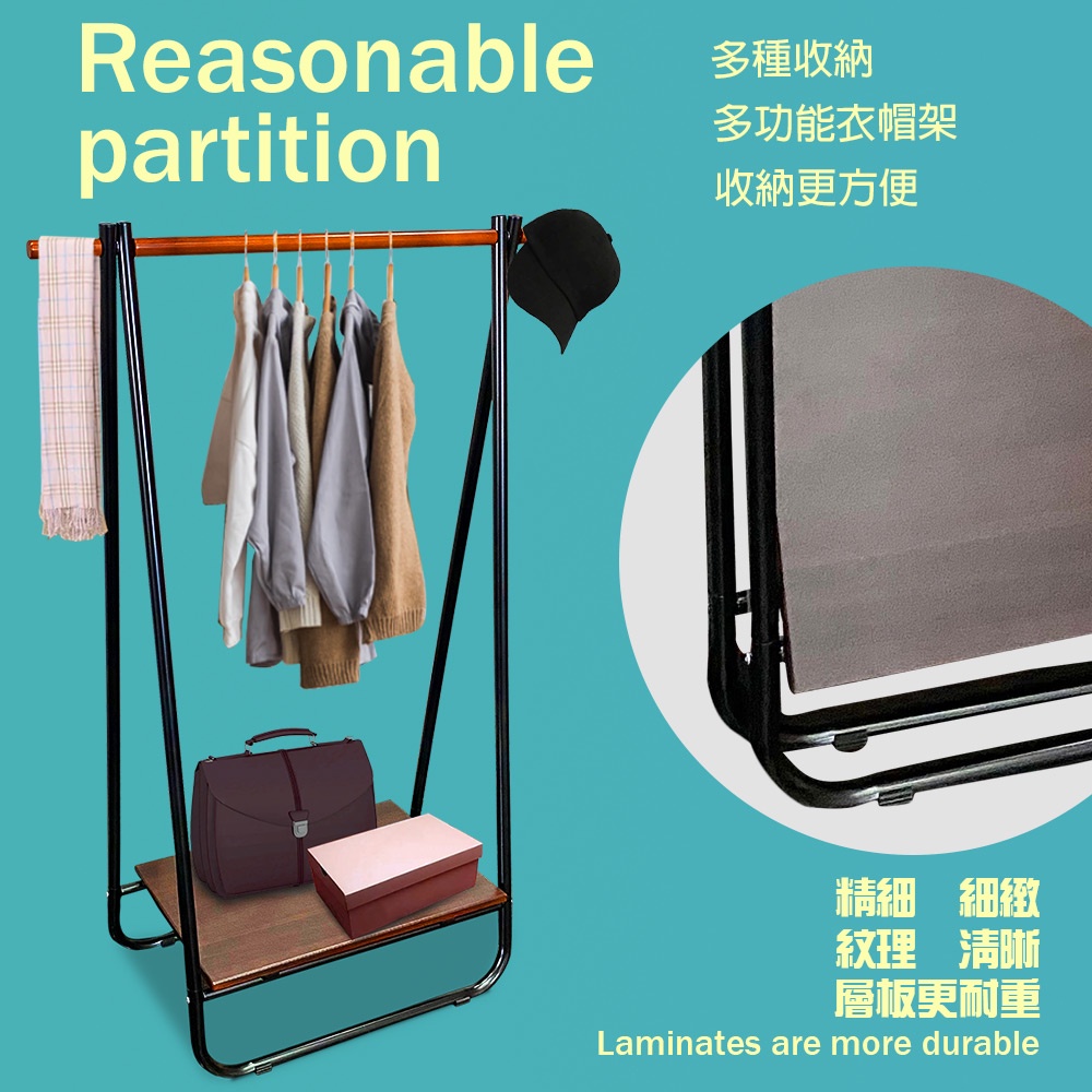 GS MALL 台灣製造 一組 折疊吊掛衣帽架 衣帽架 毛巾架 晾曬架 吊衣架 曬衣架 衣架 曬衣支架 折疊架 吊掛架, , large