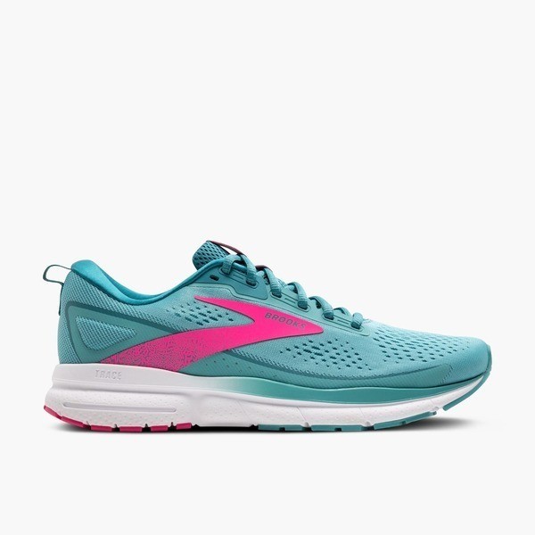 Brooks Trace 3 女 慢跑鞋 路跑 避震緩衝象限 追擊3代 透氣 藍綠 粉 [1204011B433], , large