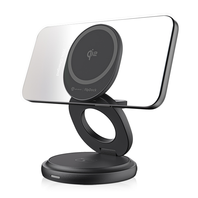 【現貨】SAVEWO FlipDock Qi2 三合一旋磁座充 FD-W31Q2｜手機手錶耳機一次充｜原廠保固 飛象國際, , large