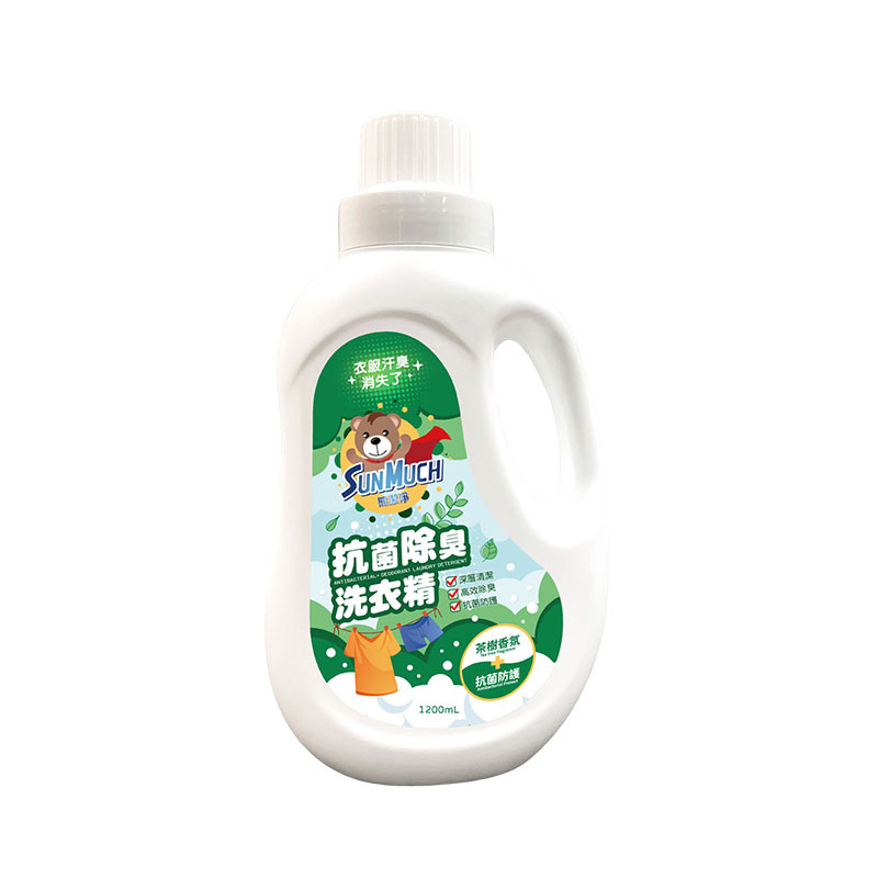 【SunMuch】熊潔淨 抗菌除臭濃縮洗衣精 1200ml, , large