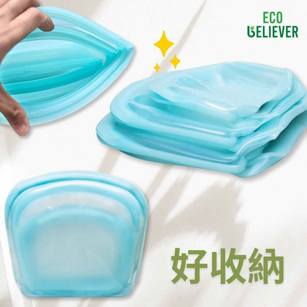 JC ECO BELIEVER Standup Silicone Bag Water Proof, Gold 1000ml , , large