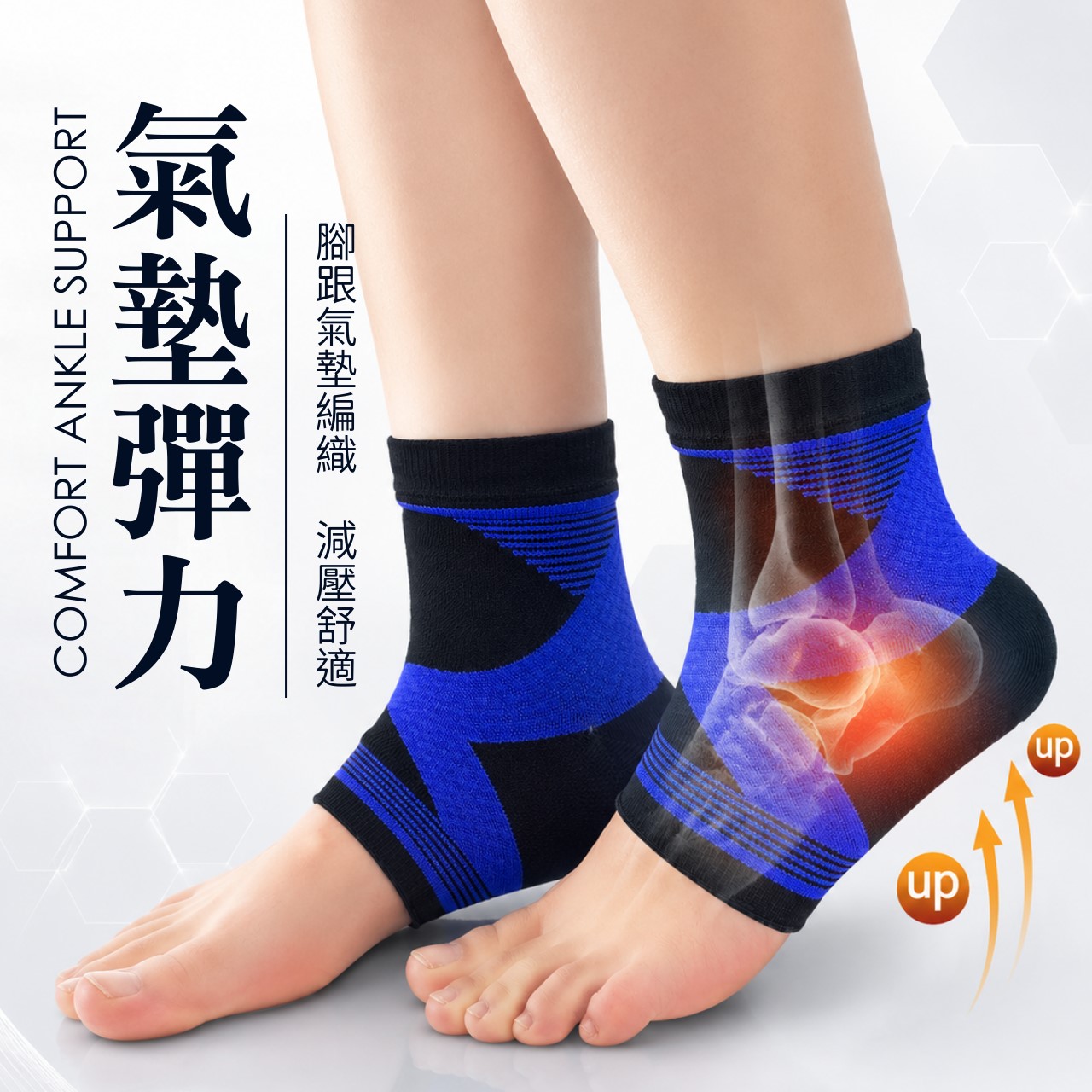 [GP石墨烯] 石墨烯機能腳踝保護套/護踝套(一雙入) - 三色可選, , large