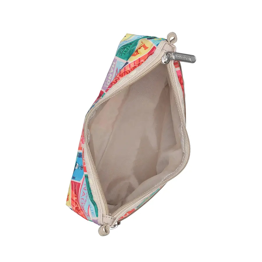 Lesportsac Cosmetic Clutch 雙層拉鍊化妝包 / 旅人的印記, , large