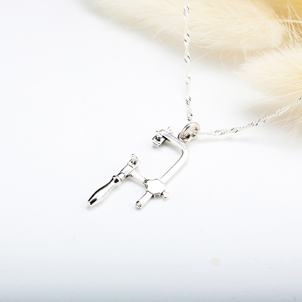 【Angel & Me】金工 鋸弓 s925 純銀 項鍊 生日 情人節 工具 禮物, , large