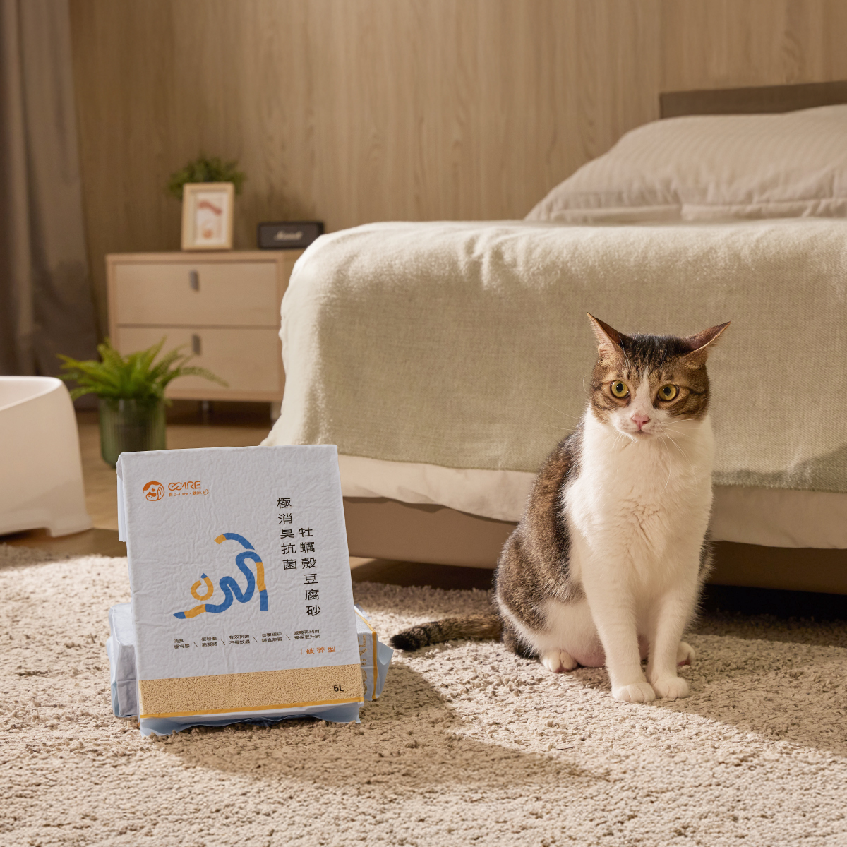 [ChiChengTek]O-Care Oyster Shell Tofu Cat Litter︱Mine Type(36 bags), , large