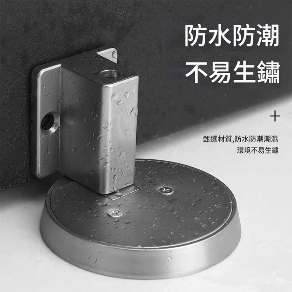 High-strength wind-resistant mechanical doorstop - Black, , large