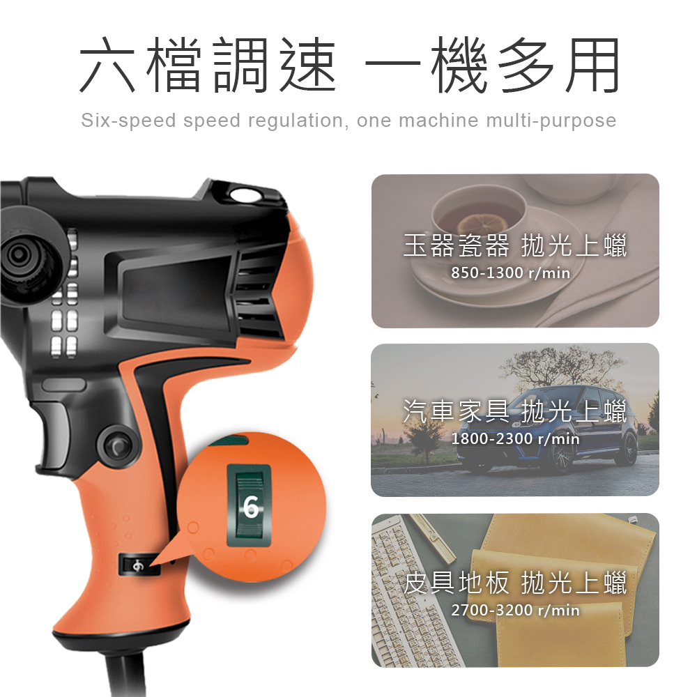 [HANLIN]-DLG125 輕巧調速5寸拋光打蠟機, , large