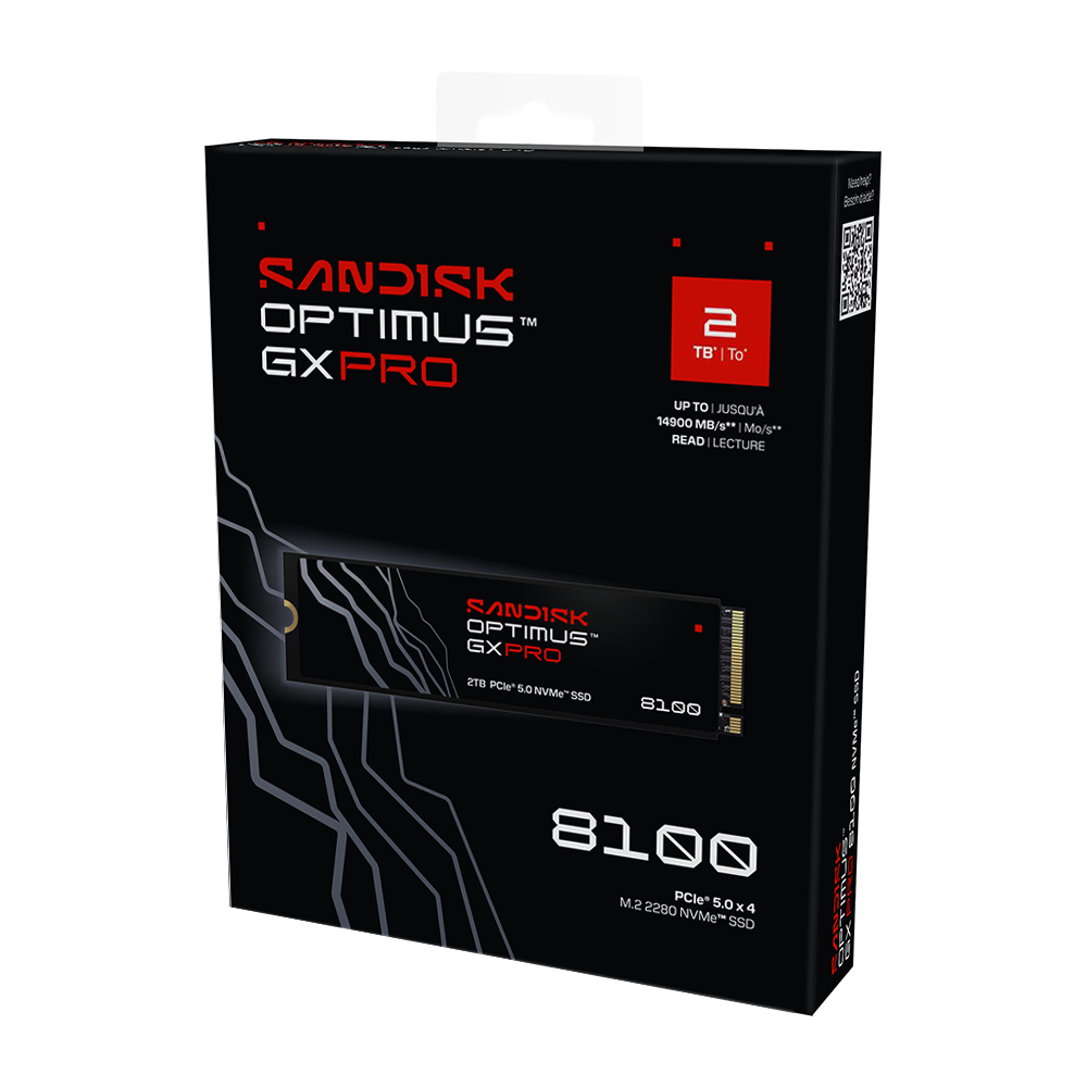【SanDisk】Optimus GX PRO 8100 NVMe 2TB 無散熱片 SSD M.2 2280 代理商保固公司貨, , large