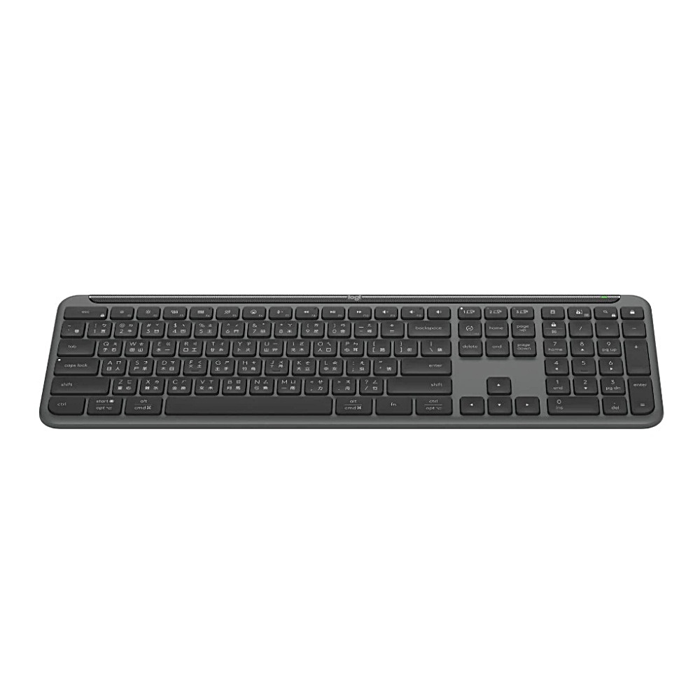 【 Logitech 羅技 】K950 石墨黑 無線 人體工學 靜音 防滑 纖薄 鍵盤, , large