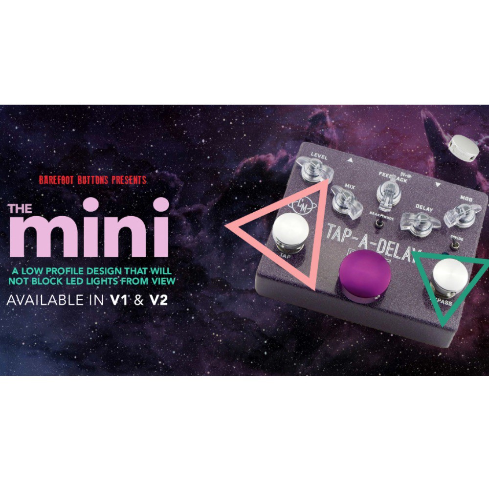 Barefoot V1 STD Mini 航太級鋁合金踩釘帽 三色款【敦煌樂器】, , large