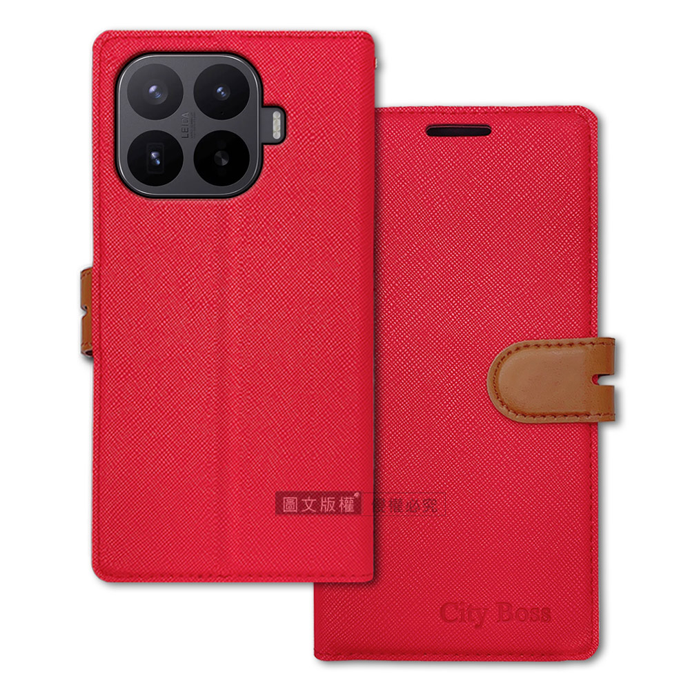 CITY都會風 小米 Xiaomi 17T Pro 插卡立架磁力手機皮套 有吊飾孔, , large