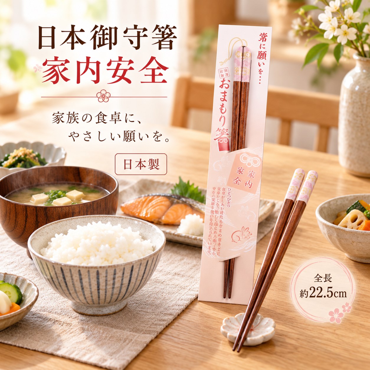 【HIYASU日安工坊】日本御守箸-家內安全, , large