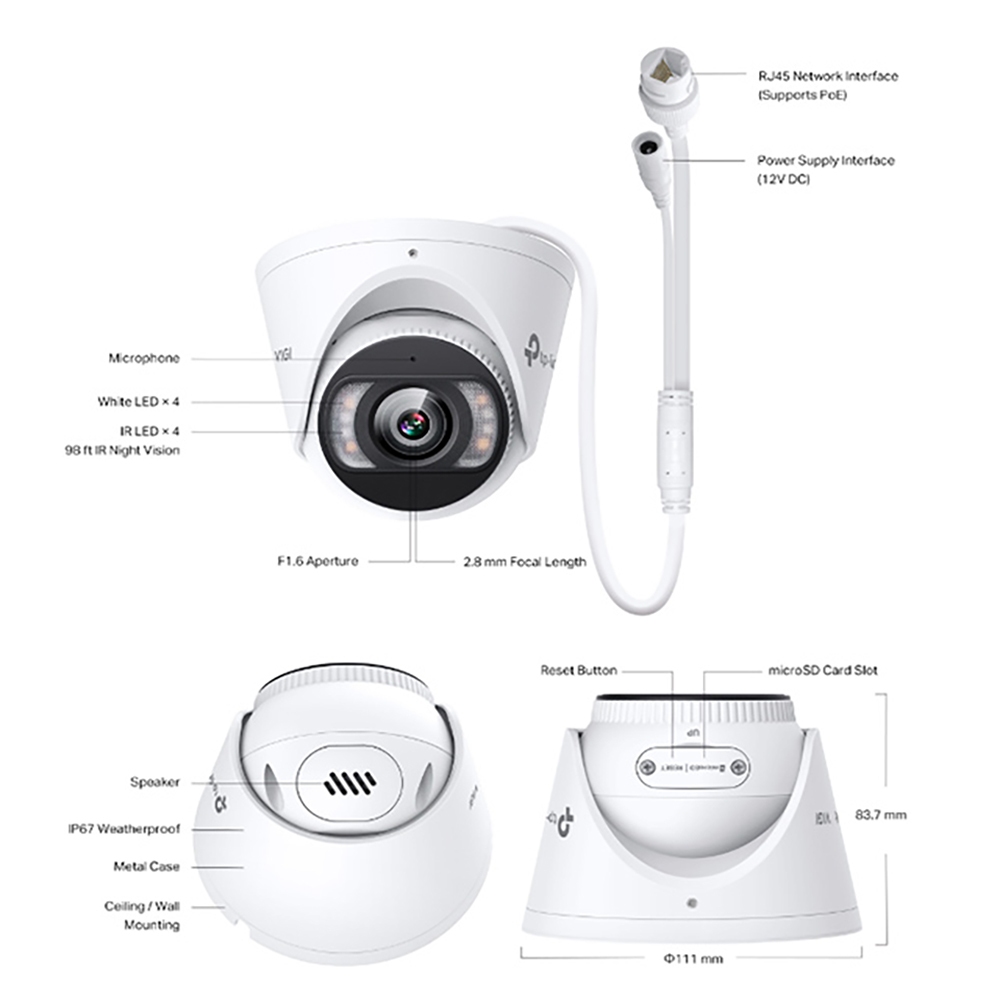 TP-LINK 昌運監視器組合 VIGI NVR1004H-4P 4路主機+VIGI C485/C385*2, , large