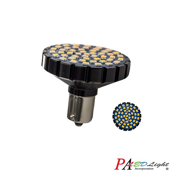 哈雷專用 LED方向燈燈泡 P21W 1156 黃光 48晶 SMD LED 哈雷子彈型燈具專用【PA LED】, , large