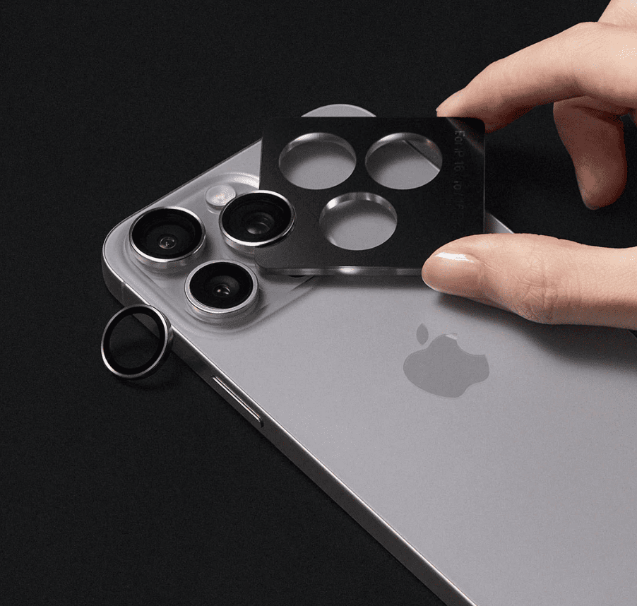 【RHINOSHIELD 犀牛盾】iPhone 15 Pro/PM鏡頭保護貼-鈦, , large