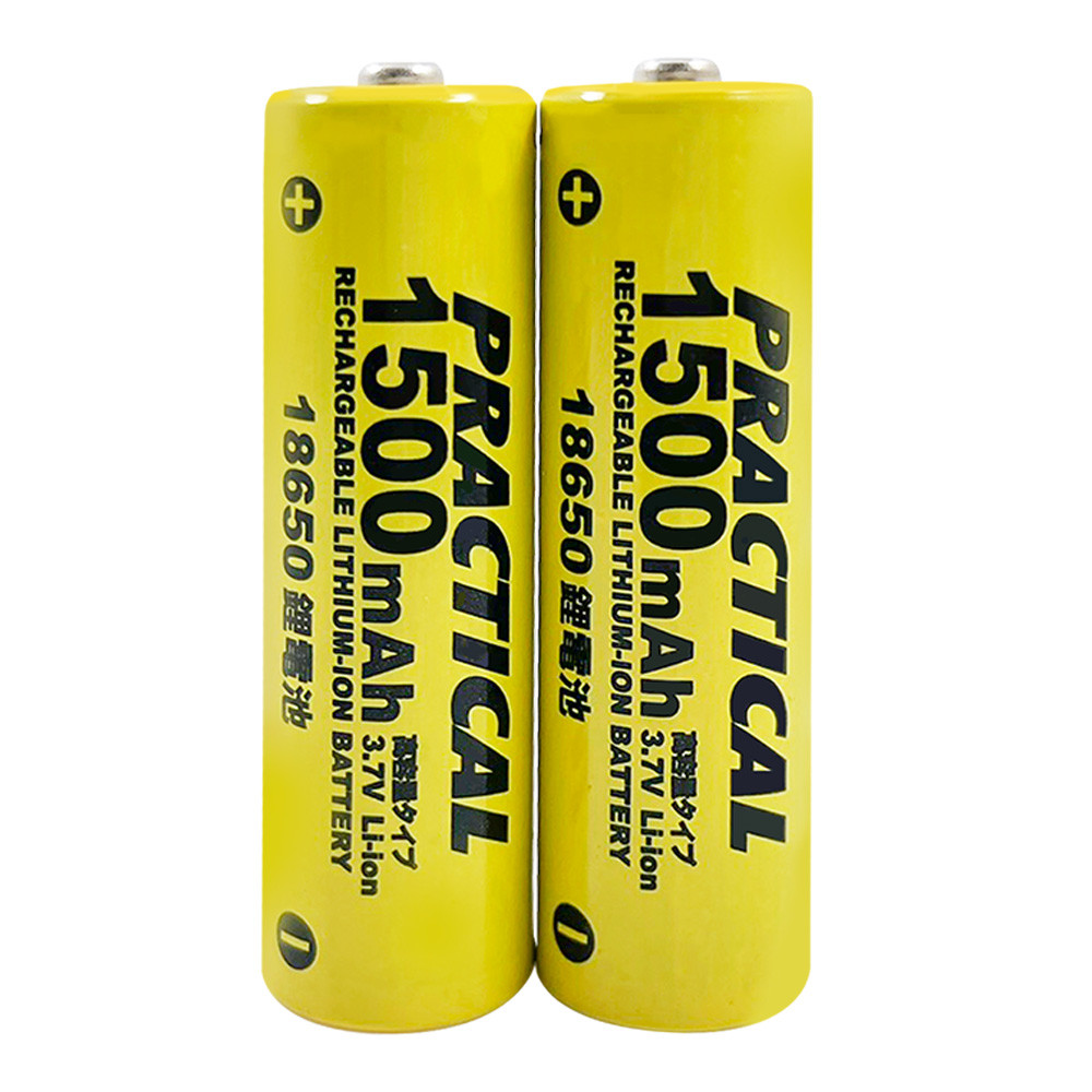 Utility brand 18650/1500mAh lithium rechargeable battery 2 pcs PRA-1500-2 low self-discharge Certified by the Bureau of Standards and Inspection, , large