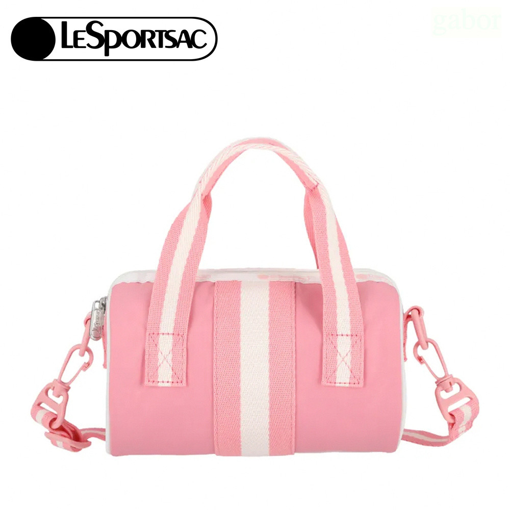 Lesportsac MINI ROLL BAG 迷你圓桶包 -滾邊花漾粉, , large