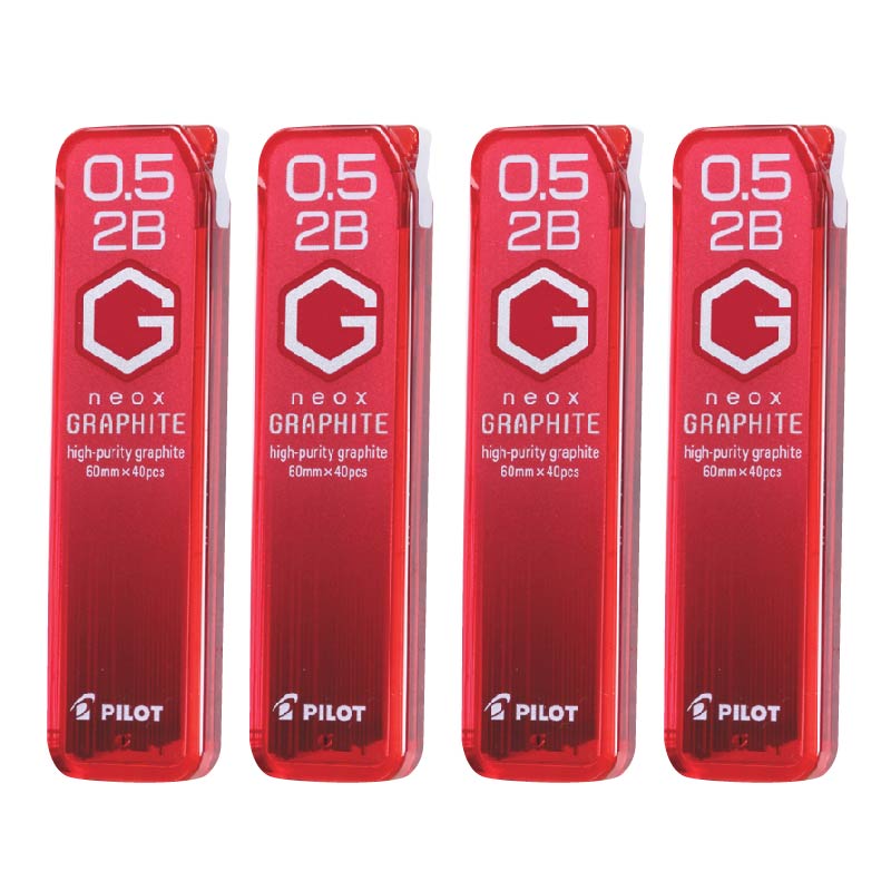 百樂超級G(0.5)自動鉛筆芯4入, 2B, large