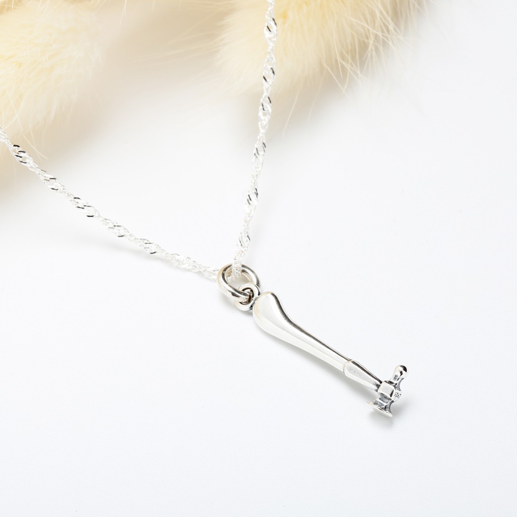【Angel & Me】Mini Hammer s925 sterling silver necklace Valentine Day gift, , large