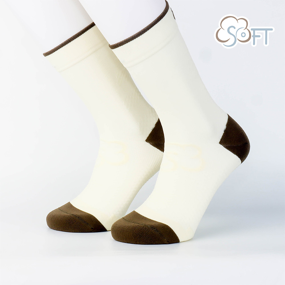 【醫碩科技】SOFT 輕壓柔軟舒適機能襪 文青奶油綠, , large