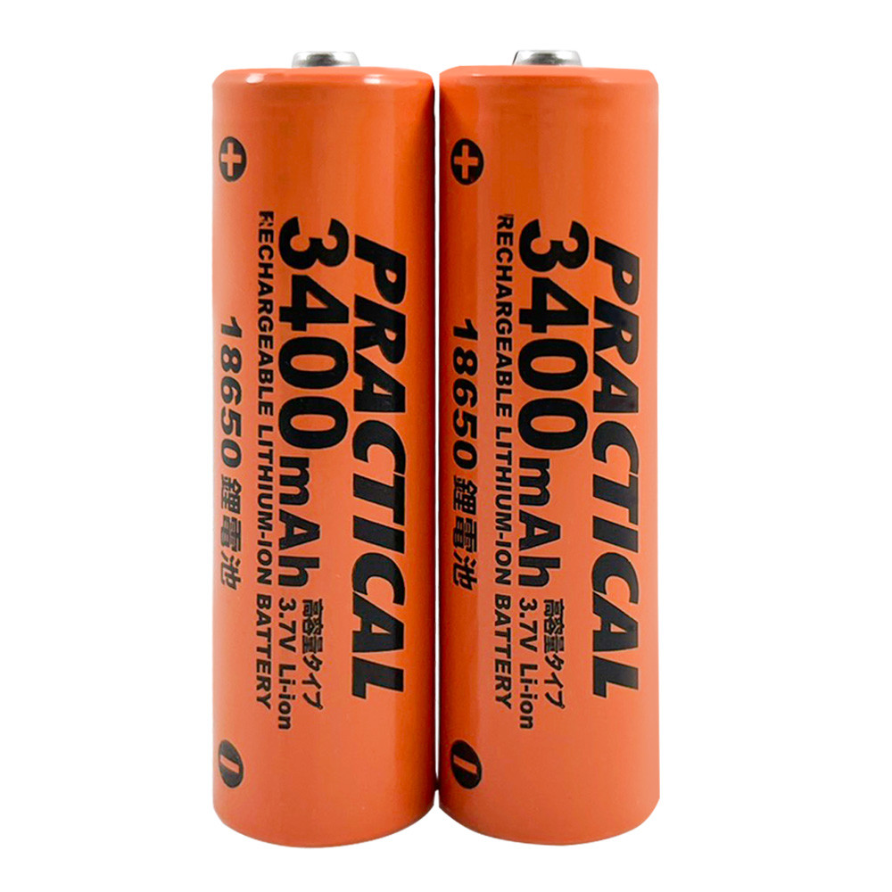 Utility brand 18650/3400mAh lithium rechargeable battery 2 pcs PRA-3350-2 low self-discharge certified by the Bureau of Standards and Inspection, , large