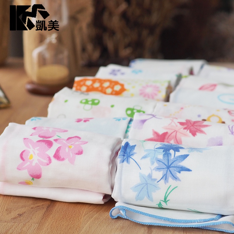 [Kaimei Cotton] 7-pack Random Excellent MIT Taiwan Made Carefully Selected High-quality Fine Gauze 2-layer Gauze Soft Towel/Scarf, , large