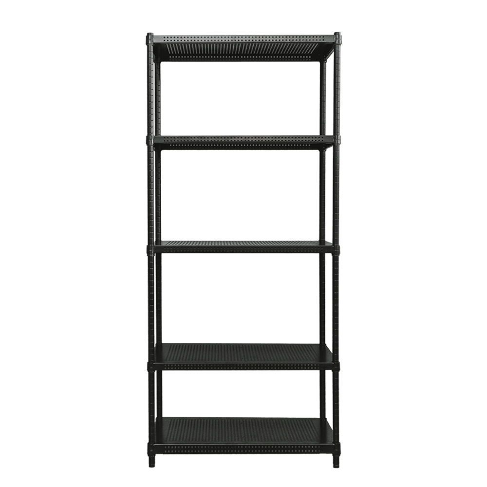 【Y HOUSE】90x35x180cm perforated plate five-layer rack perforated plate rack iron rack - black paint, , large