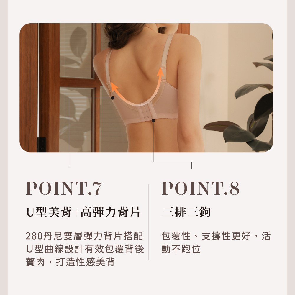 【Clany可蘭霓】涼感包覆無鋼圈 橘色 無法抗拒心機 B-D內衣 6991-36, , large