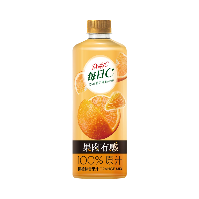 每日C果肉有感100柳橙綜合果汁1300ml, , large