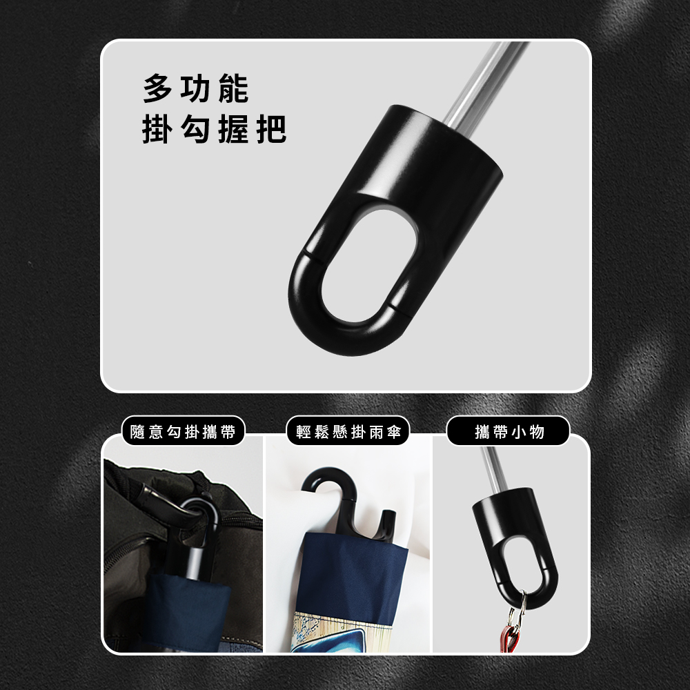 [TDN]超輕量鯊魚放大降溫秒收傘 瞬收傘反向傘(B7433S)海軍藍, , large