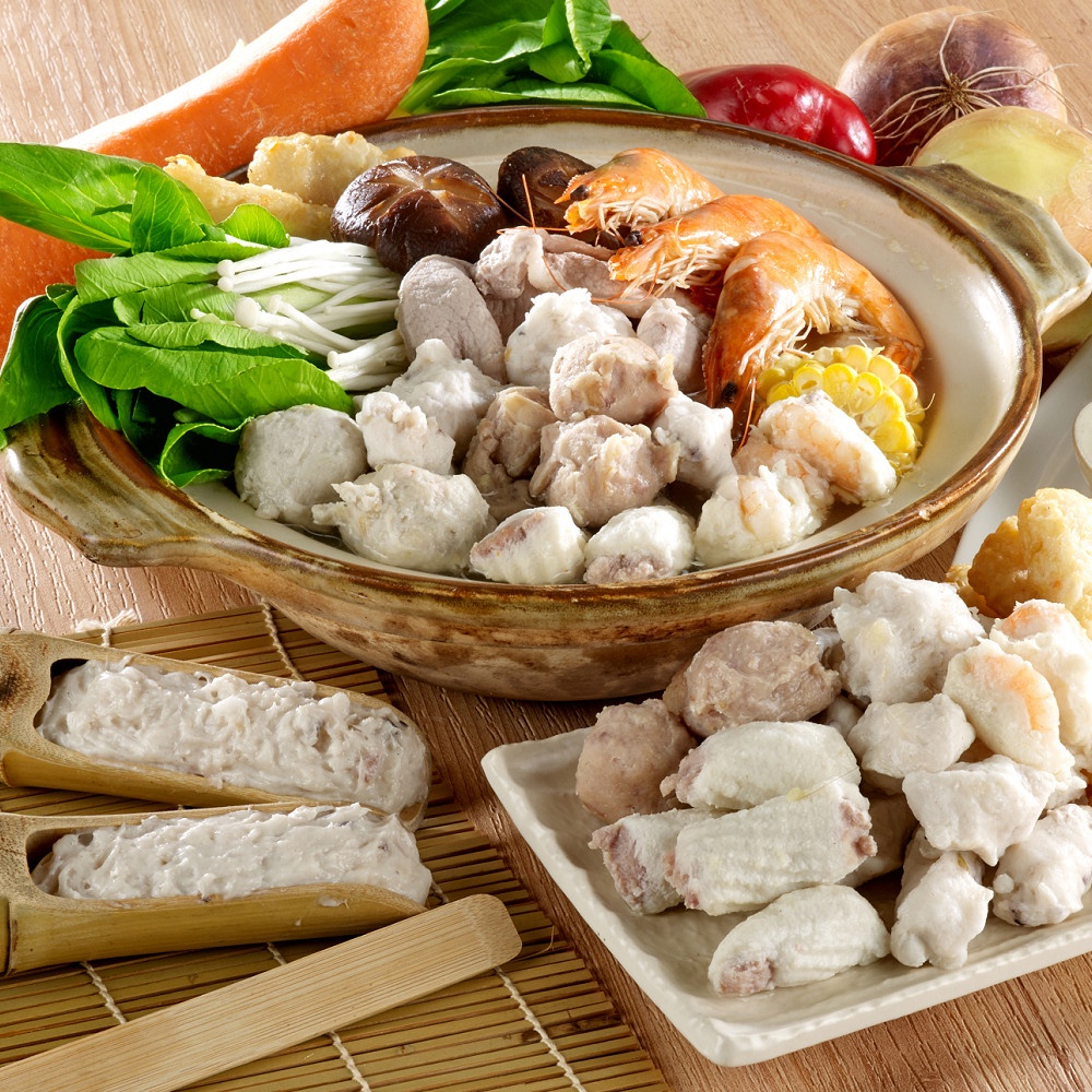 【史家庄方便廚房】澎湃鍋物組 清燉牛肉湯X人氣鍋物 鍋物：黑輪/螺旋丸/花枝漿, , large