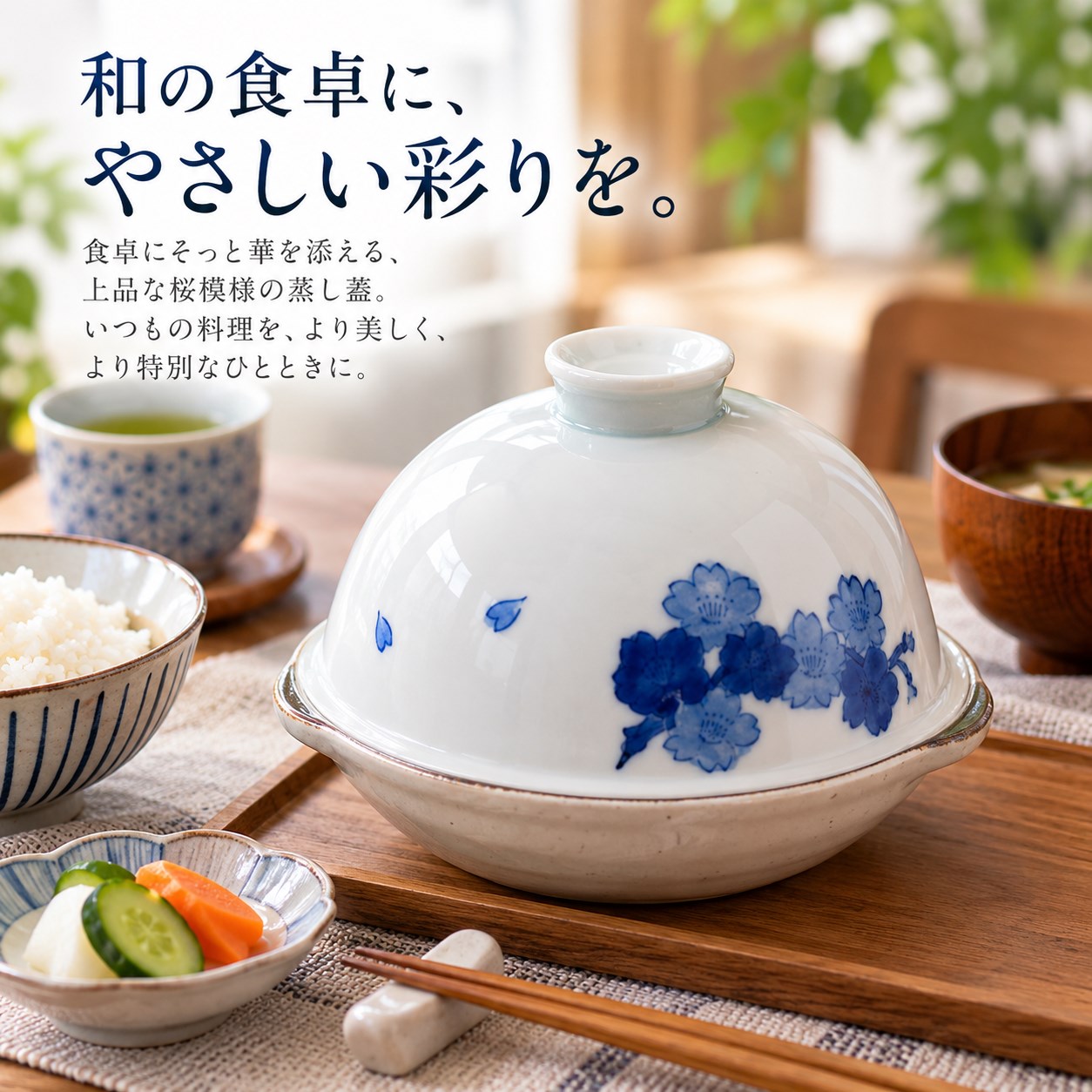 【HIYASU日安工坊】櫻花 蒸 (蓋), , large