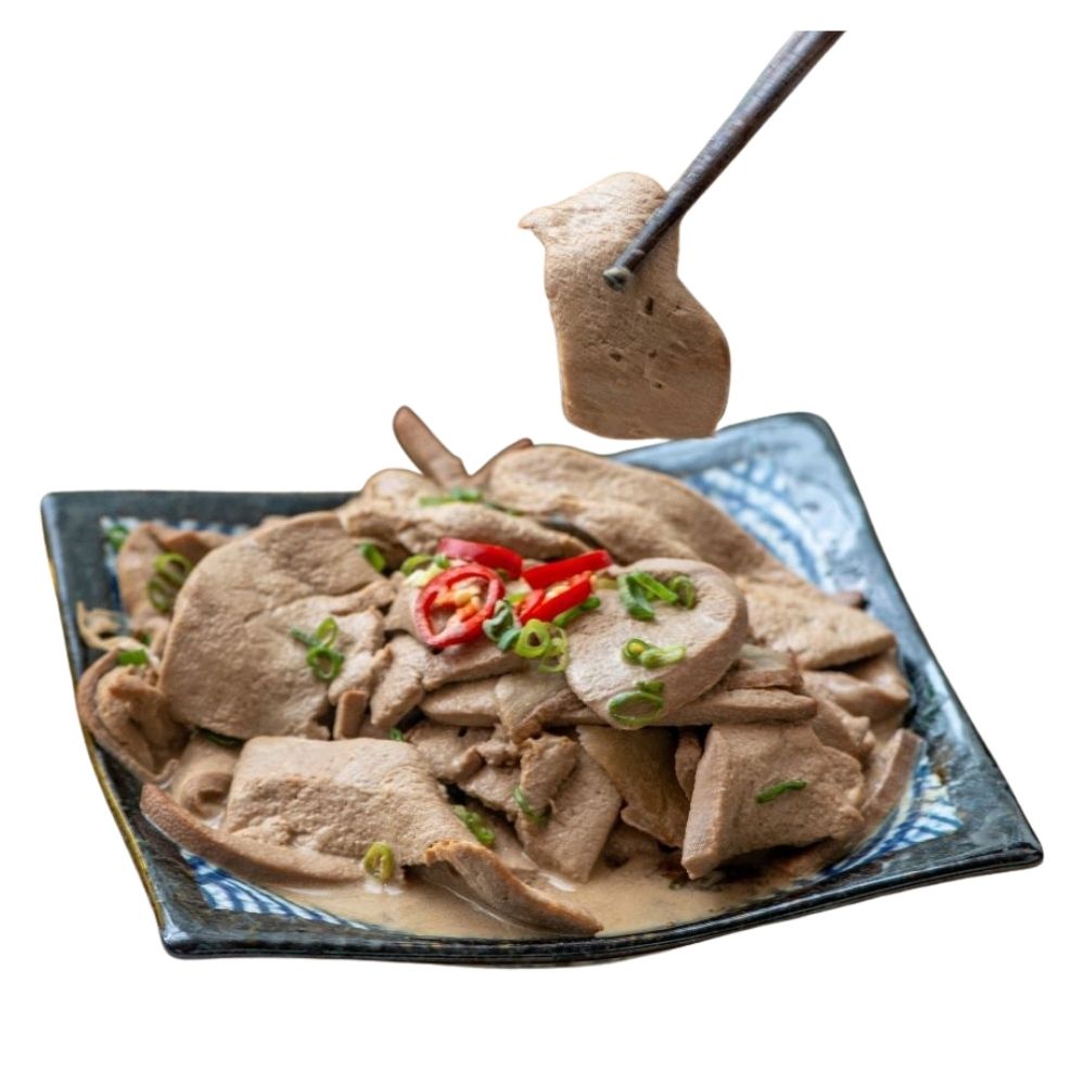 【全國麗園】涼拌麻油粉肝230g 麻油豬肝 香醇麻油香 下酒菜 啤酒菜 涼拌 小菜 熟食 即食料理 冷凍調理包, , large