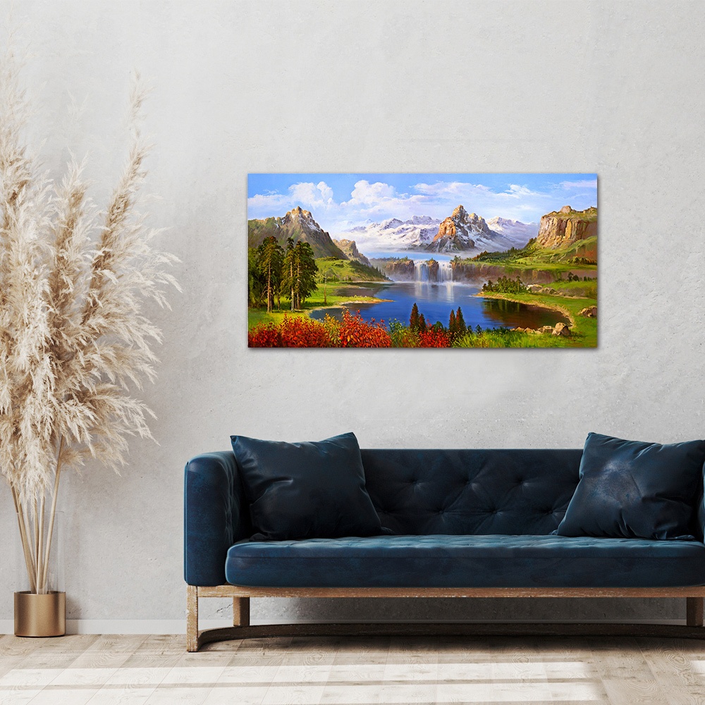 【御畫房】金山聚寶 國家一級畫師手繪油畫60&times;120cm(VF-116), , large