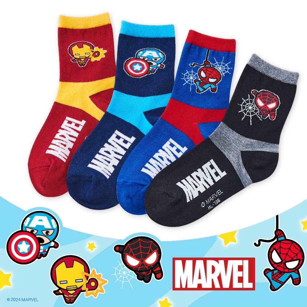 (多款)MARVEL 漫威童襪【ONEDER 旺達】ML-736~ML-739, , large