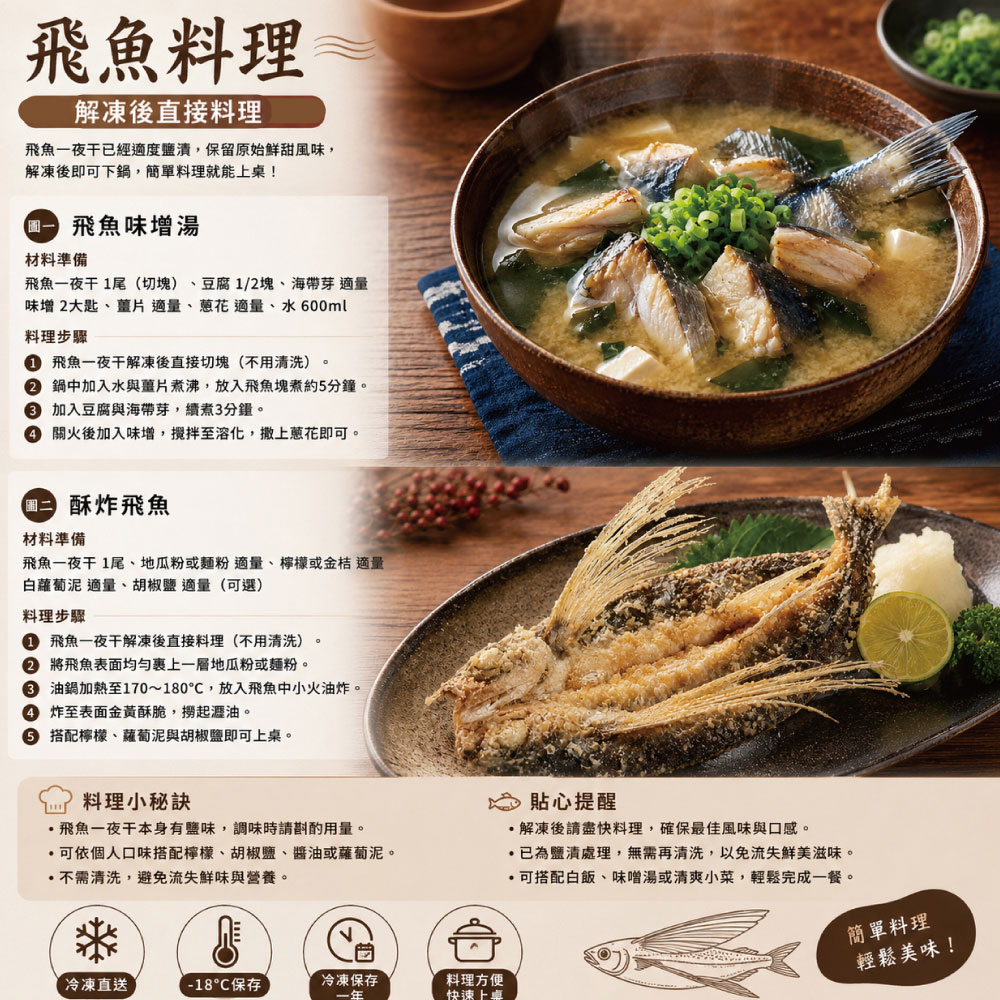 小川漁屋 台灣飛魚一夜干1尾(250-300g/尾)_任選, , large