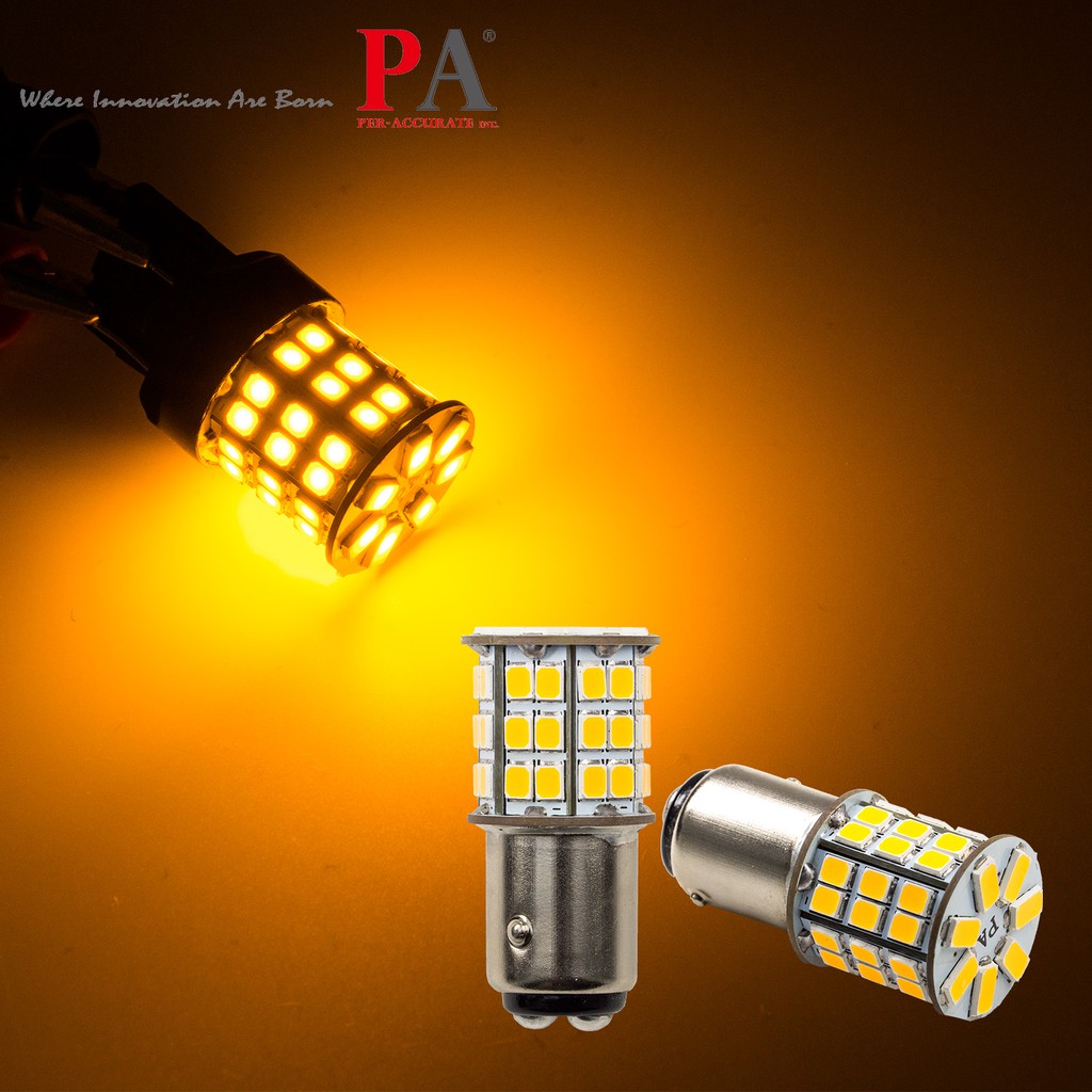 【PA LED】1157 BAY15D 雙芯 49晶 5630 2835 SMD LED 橘光 黃光 方向燈 角燈 小燈, , large