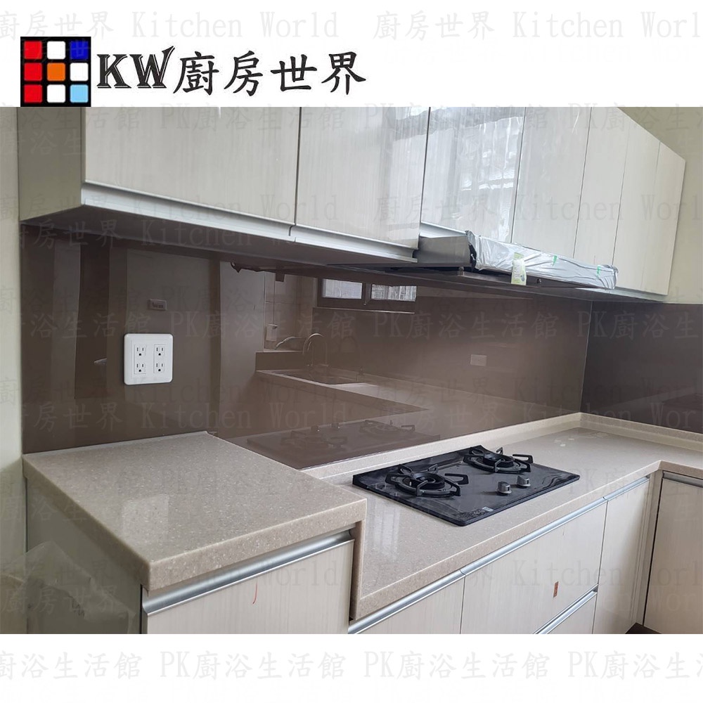 【KW廚房世界】系統廚具 廚房設計 客製化 廚櫃 流理台工廠直營 L型流理台 人造石檯面 木心板上櫃, , large