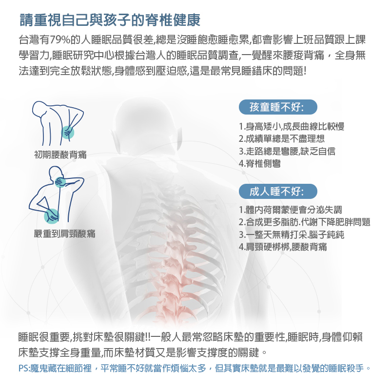 【KIKY】二代日式藍鑽蓆面硬式彈簧床墊, , large