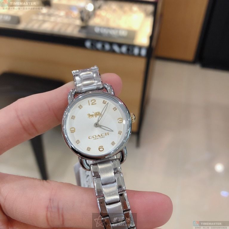 [星晴錶業]COACH手錶,36mm,CH00082白色錶面銀錶殼銀色精鋼錶帶款, , large