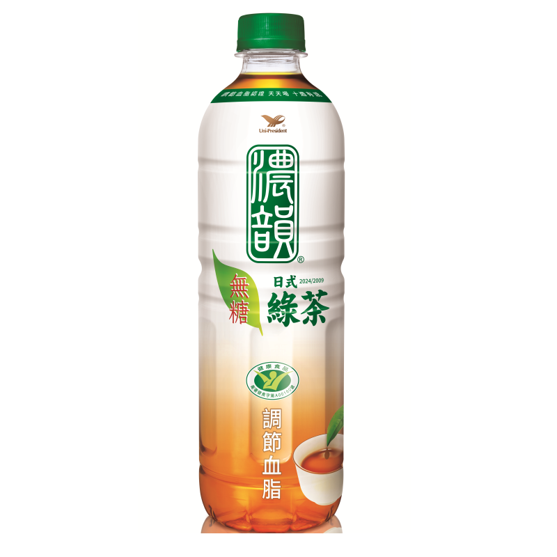 濃韻日式綠茶(無糖) 600ml, , large