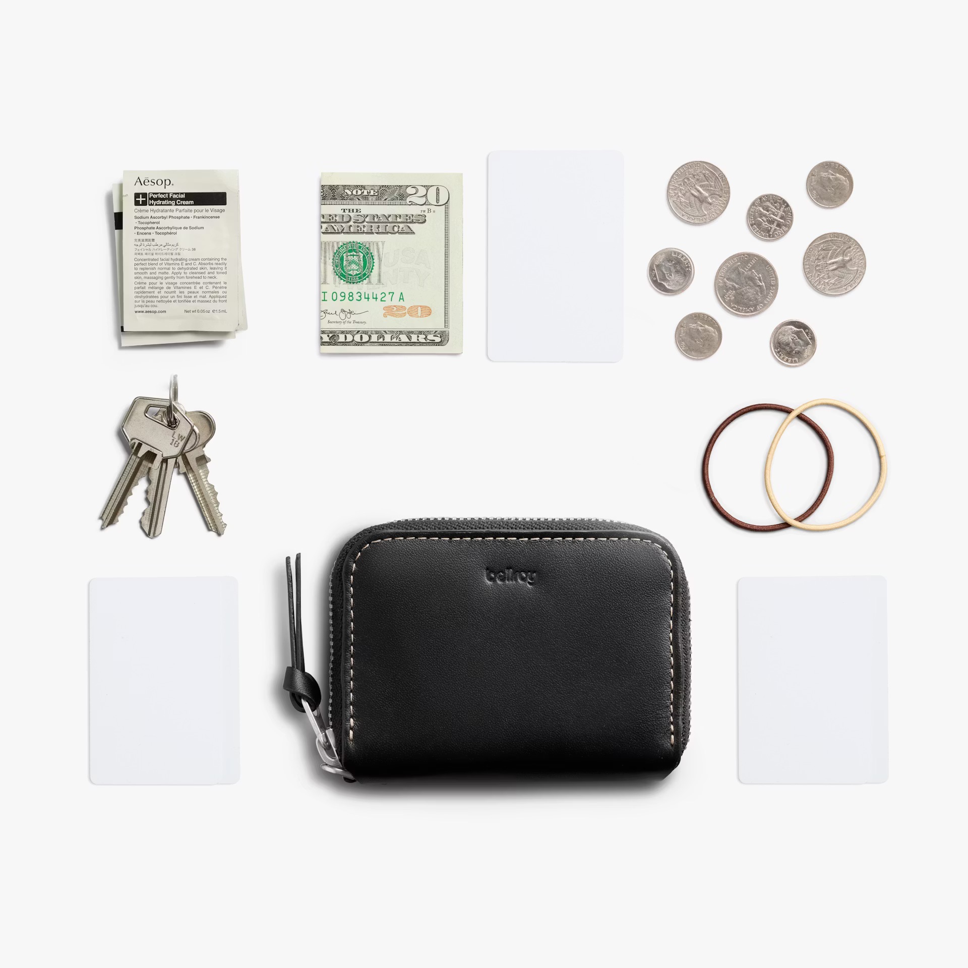 Bellroy Folio Piccolo 小錢包 卡片收納包 拉鍊包 零錢包 優質皮革-WFBA, , large