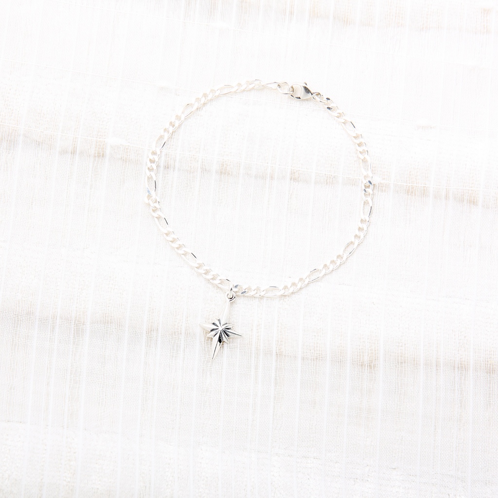 【Angel & Me】North Star Polaris s925 sterling silver bracelet model birthday gift, , large