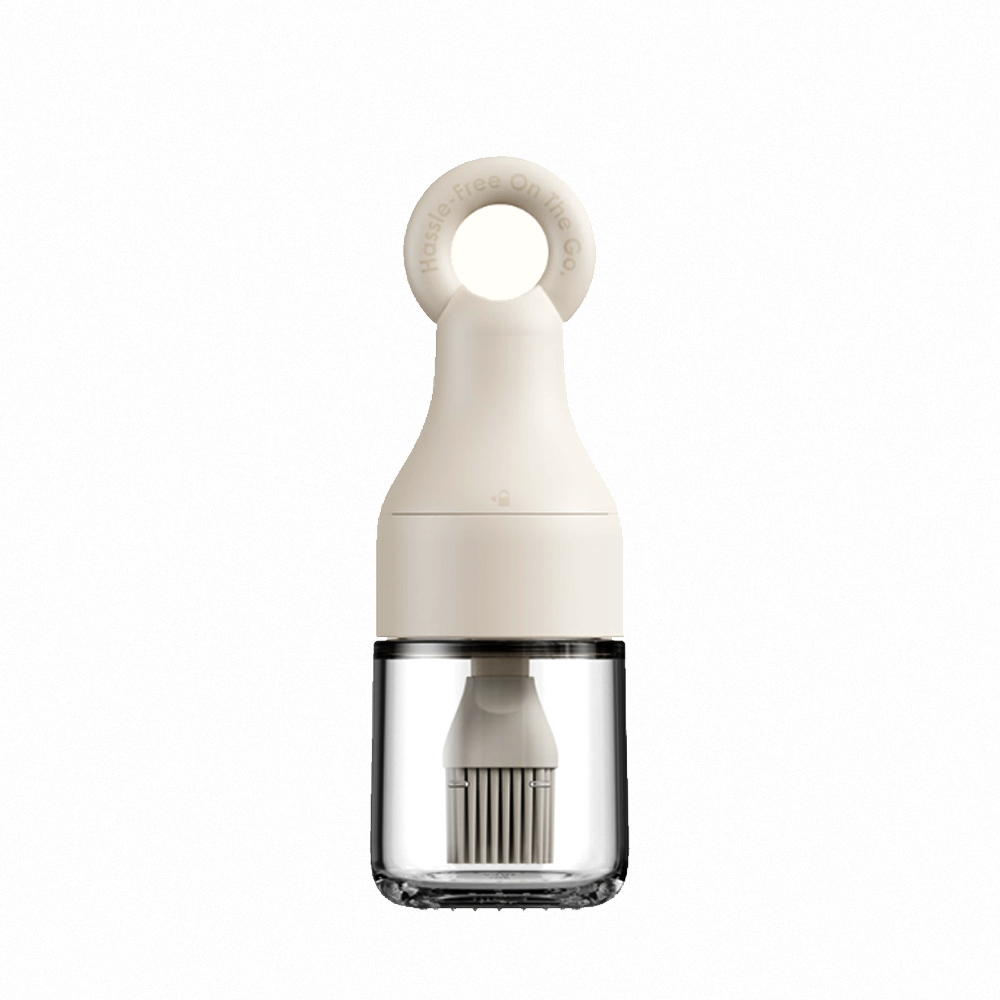 【上手家居】露營油壺刷 白色150ml(油刷/矽膠刷/油刷瓶/烤肉刷/醬料刷), , large