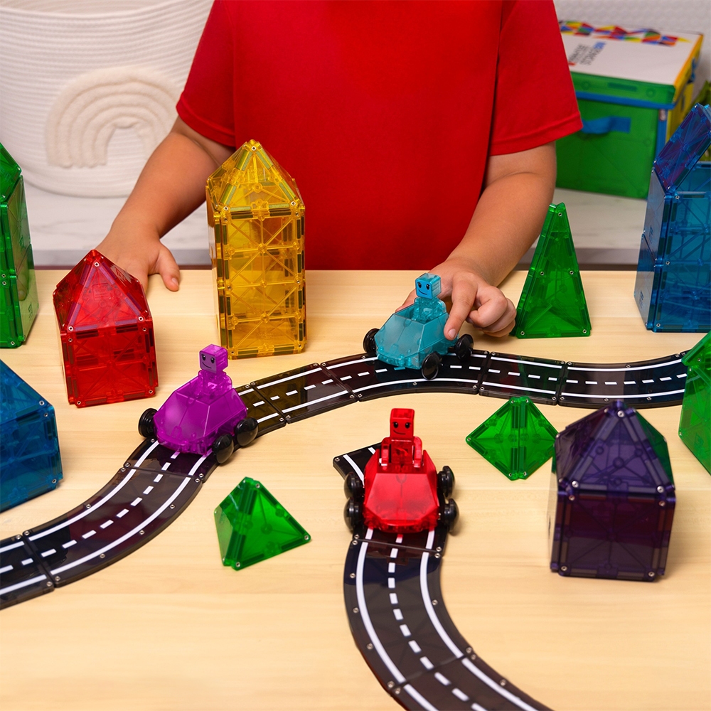 Magna-Tiles 磁力積木-魔幻磁力道路12件組, , large