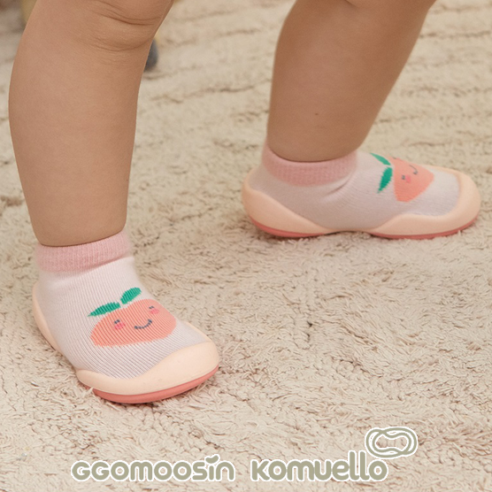 【KOMUELLO】學步鞋─桃子Q(115mm/125mm/135mm/145mm), , large
