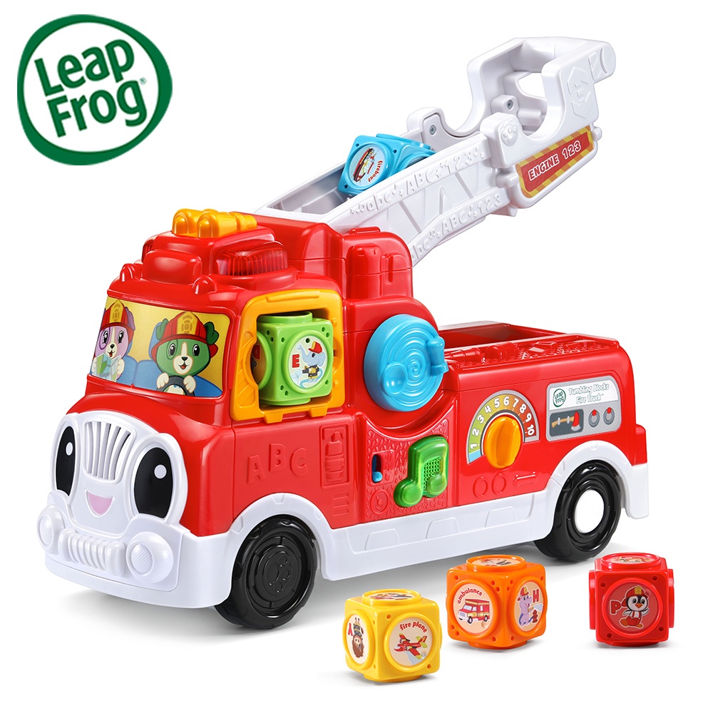 官方直營【LeapFrog】翻滾積木消防車, , large
